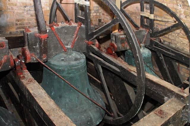 The number six and treble bells at All Saints' Church, Eastbourne SUS-210426-102707001