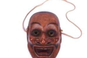 The top lot was a Noh mask of Kotobide – from the Edo period. It had been estimated at £1,000 - £1,500 and sold for £1,700.