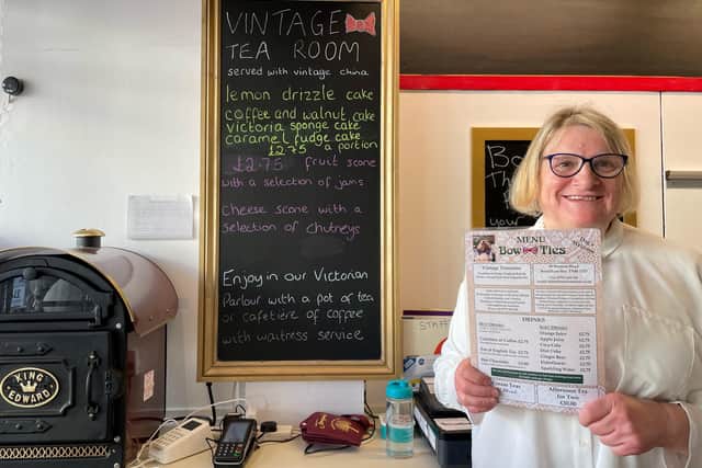 Alison Frost, who runs Bow Ties Tearoom in Bexhill, successfully applied to Rother District Council for a grant to support staff training and development and help the business recover from the effects of the Covid-19 pandemic. SUS-220203-163233001