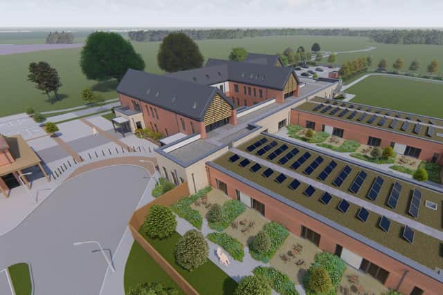 An impresdsion of how the new hospice will look