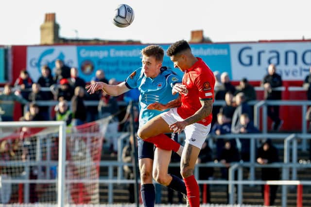 Eastbourne Borough in action at Ebbsfleet / Picture: Lydia Redman