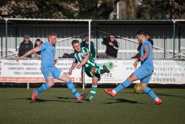 Chichester City look for a breakthrough v Hastings Utd / Picture: Neil Holmes