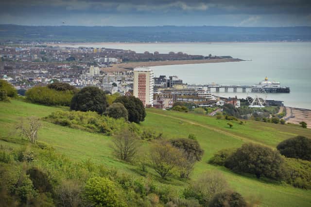 The view over Eastbourne seafront SUS-210519-151342001