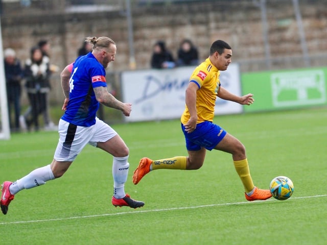 Action and goal celebrations from Lancing's 2-1 win at home to Burgess Hill Town in the Isthmian south east division / Pictures: Stephen Goodger