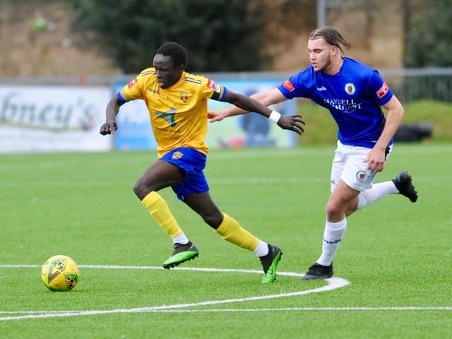Action and goal celebrations from Lancing's 2-1 win at home to Burgess Hill Town in the Isthmian south east division / Pictures: Stephen Goodger
