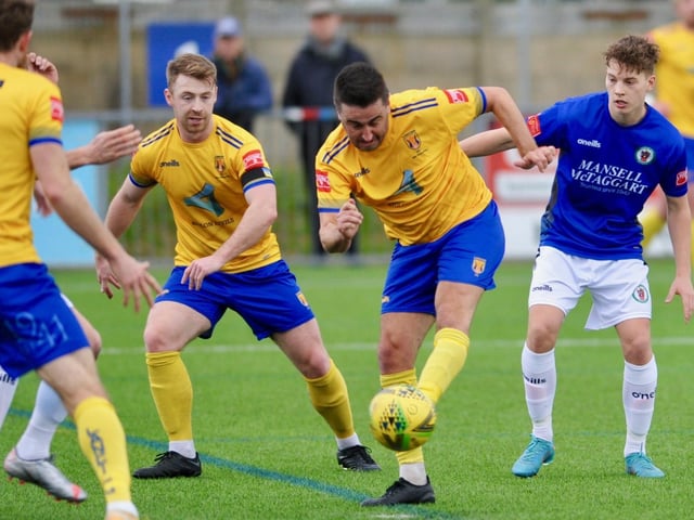 Action and goal celebrations from Lancing's 2-1 win at home to Burgess Hill Town in the Isthmian south east division / Pictures: Stephen Goodger