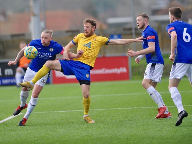 Action and goal celebrations from Lancing's 2-1 win at home to Burgess Hill Town in the Isthmian south east division / Pictures: Stephen Goodger