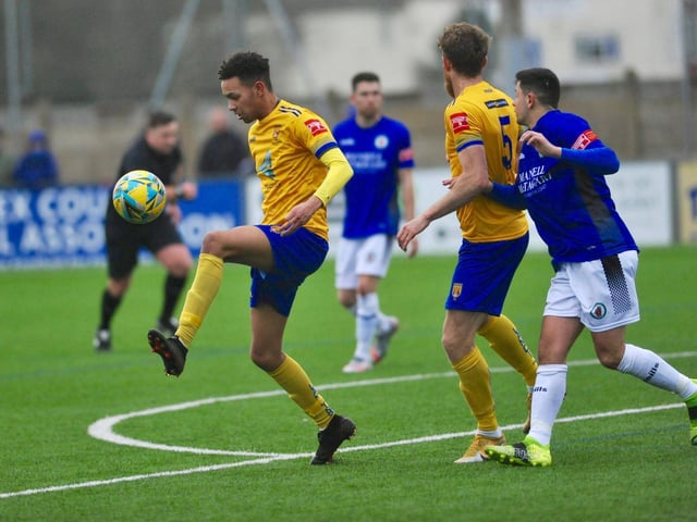 Action and goal celebrations from Lancing's 2-1 win at home to Burgess Hill Town in the Isthmian south east division / Pictures: Stephen Goodger