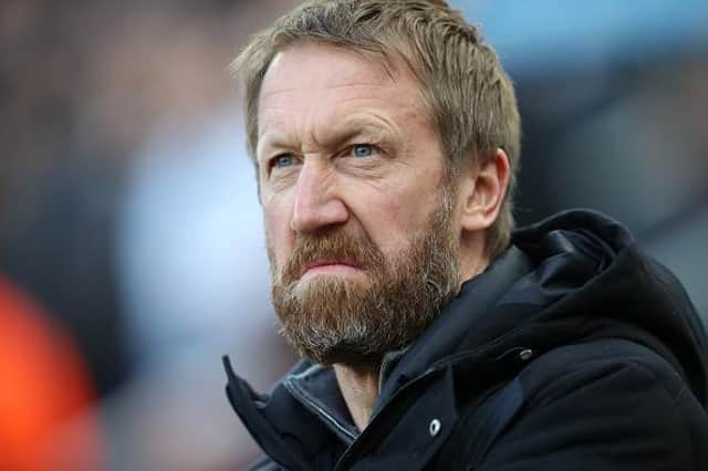 Brighton and Hove Albion head coach Graham Potter has seen his side slip down the table in recent weeks after defeat at Newcastle United