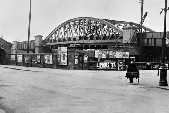 Crescent Bridge pictured shortly after its construction in 1913.