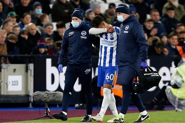 Brighton attacker Jeremy Sarmiento is nearing full-fitness following his hamstring injury at West Ham last December