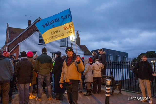 The vigil took place on March 5 on Cliff Bridge in Lewes