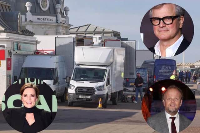 Camera crews were spotted in Worthing last Thursday (March 3), as the production for Sam Mendes' latest film came to West Sussex. Photo: Eddie Mitchell / Getty Images