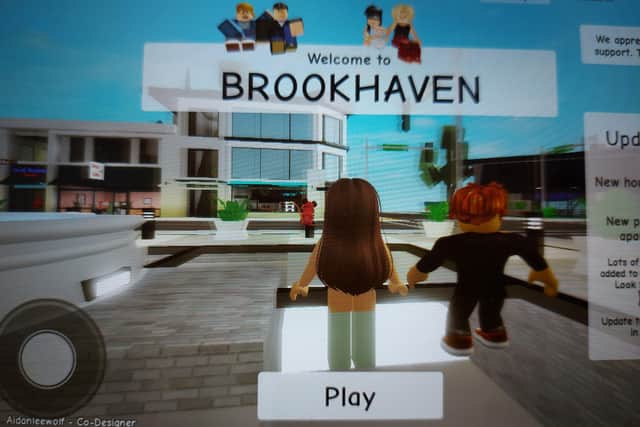 One of the games Katherine has been trying out on her new Roblox account...
