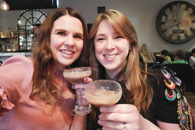 It was chocolatini o'clock for Katherine and her friend Bex when they visited Woods burgers in Worthing at the weekend