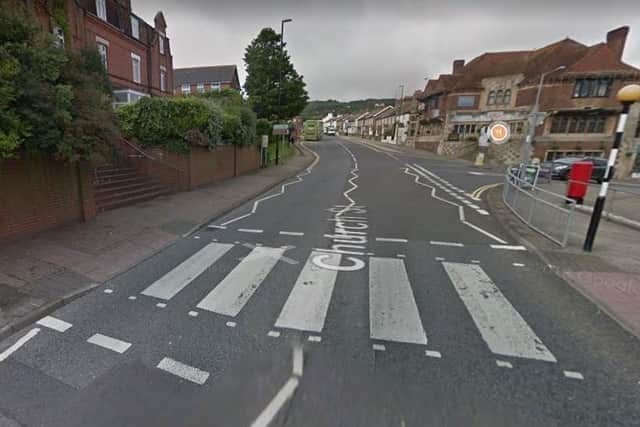 Zebra crossing in Church Street (Google Maps Streetview)