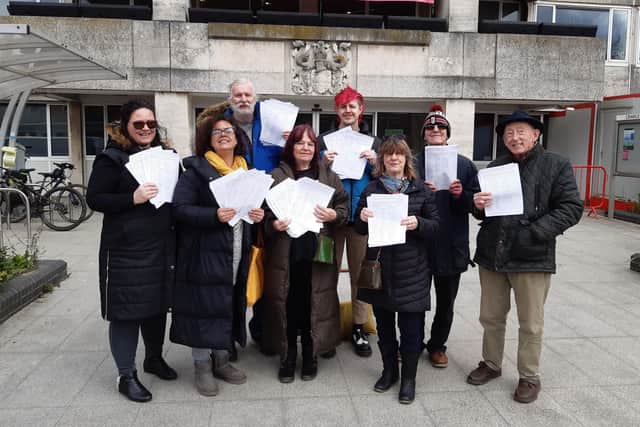 Petitioners want new council built homes to be for the cheaper social rent rather than at affordable rent levels