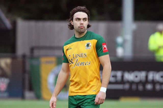 Lee Harding scored one and set one up in Horsham's Velocity Trophy win over Haywards Heath Town. Picture by Derek Martin Photography and Art