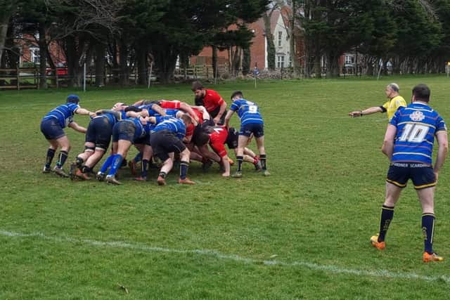Haywards Heath's first XV in action at Worthing