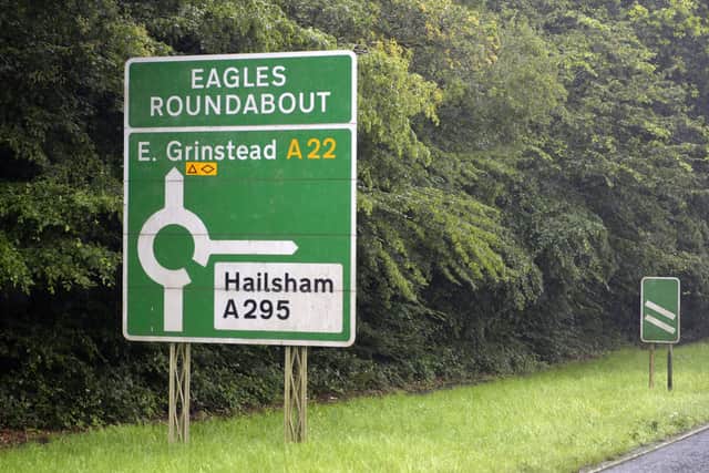 A22 Eagles roundabout (Photo by Jon Rigby)