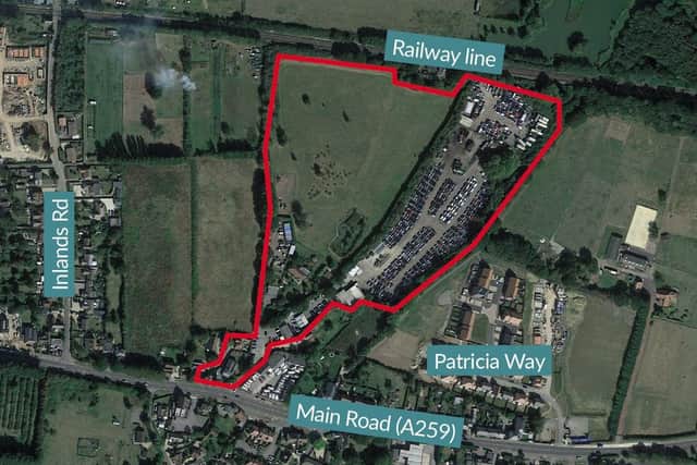 Metis Homes wants to build around 120 homes and a children's nursery off the A259 Main Road at Southbourne