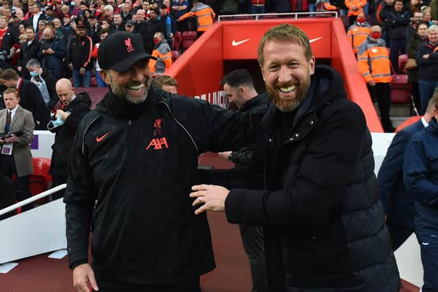 Liverpool manager Jürgen Klopp hailed Brighton & Hove Albion and head coach Graham Potter ahead of Saturday's Premier League meeting between the two sides at the Amex. Picture by Andrew Powell/Liverpool FC via Getty Images