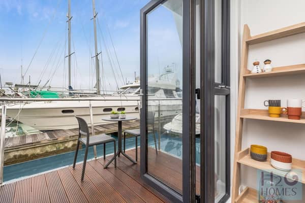 One bed houseboat for sale, Pacific Drive, Sovereign Harbour. Photo from Zoopla.