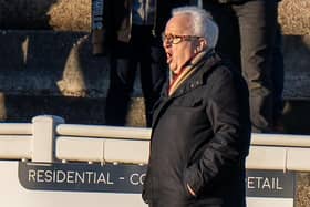 Jack Pearce on the sidelines for Bognor at Folkestone a fortnight ago / Picture: Lyn Phillips