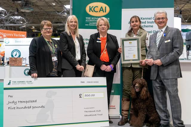 Judy Hempstead from Heathfield, East Sussex has been awarded The Kennel Club Accredited Instructor of the Year award, as part of the Accredited Instructor Awards ceremony which took place at Crufts on Saturday March 12.