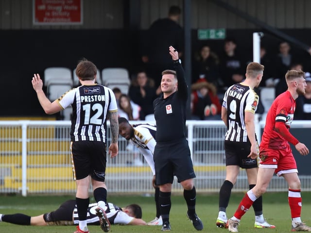 Kettering's misery was compounded when Connor Kennedy was sent-off late on