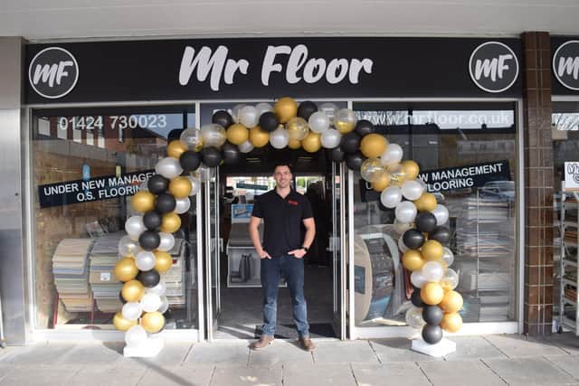 Mr Floor in Bexhill has been taken over my local businessman Ollie Saunders, who has run the flooring business O.S Flooring for 13 years. SUS-220314-171818001
