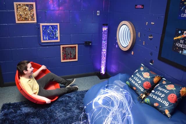 A sensory room has been created at Summerlea Community Primary School in Rustington to benefit Year 5 pupil Ollie Sealby
