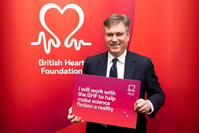MP Henry Smith supporting The British Heart Foundation
