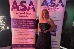 Rachel Pocock runs Enriched Dog Training UK and was presented with the Animal Starr’s Animal Trainer of the Year earlier this month.