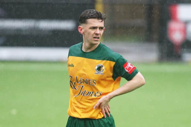 Horsham FC's Doug Tuck could line up against his former club Brighton in tonight's Sussex Senior Cup semi-final. Picture by Derek Martin Photography and Art