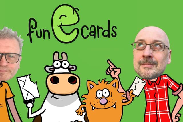 Bill Greenhead, an artist and animator, hopes his new company,‘Fun e-cards’, will ‘revolutionise the way we send cards’. SUS-220315-171646001