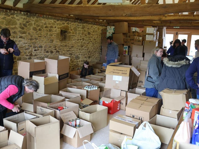Petworth's Ukraine Sunflower Aid sends hundreds of boxes of aid to Ukrainian refugees [In Pictures]
