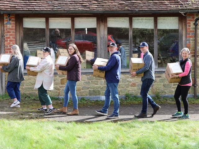 Petworth's Ukraine Sunflower Aid sends hundreds of boxes of aid to Ukrainian refugees [In Pictures]