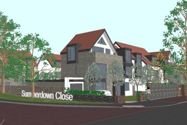 Artist's impression of the original plans for the Summerdown and Pentlow former nursing home sites