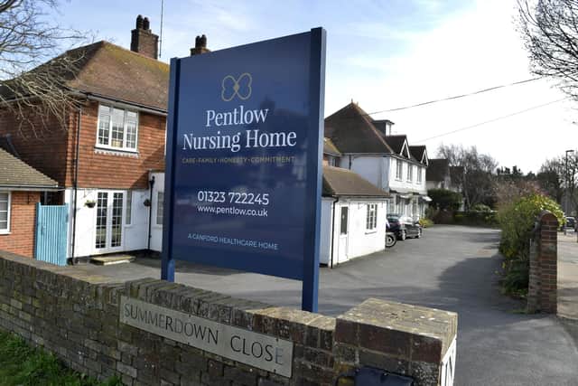 Pentlow Nursing Home in Summerdown Road, Eastbourne (Photo by Jon Rigby) SUS-191103-113549008