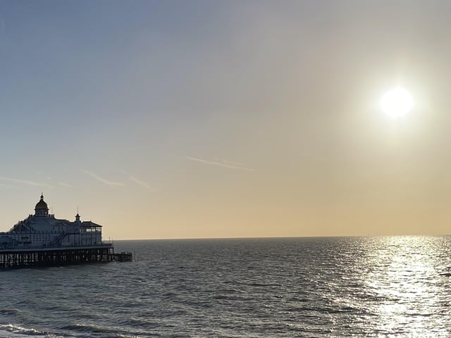 Reflections at Eastbourne Pier, taken by Lee Madden. SUS-220316-110852001