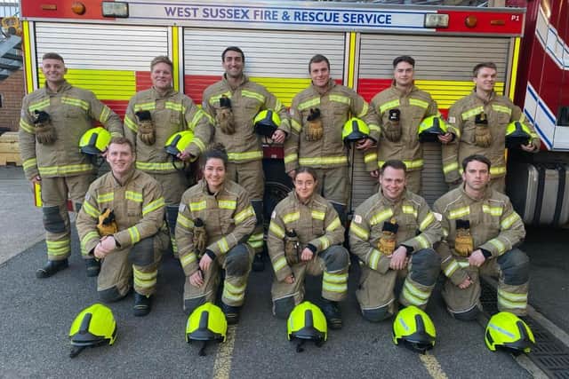 11 new firefighter recruits will be walking 16 miles from Worthing to Bognor to raise money for charity