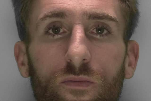 Sussex Police have reported that prolific bicycle thief, Max Huggett, has been jailed after he was caught taking property at Gatwick Airport. Pictures courtesy of Sussex Police