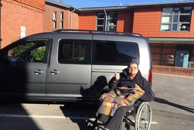 The new vehicle has not only given Steve Boylan the ability to get to his appointments but also allowed him to go on outings and travel to watch his children play football