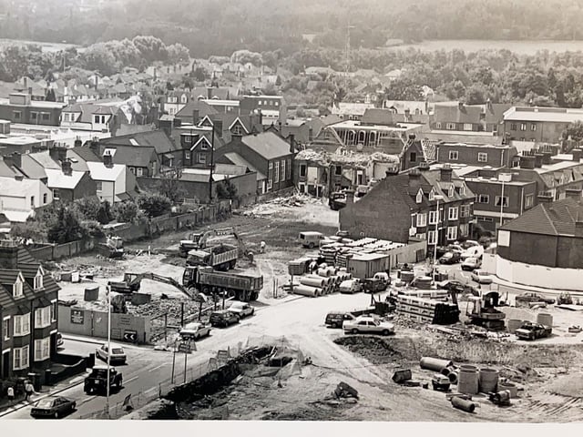 Building work in the centre of Horsham