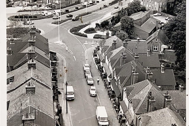 Albion Way in Horsham, November 1984