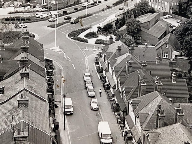 Albion Way in Horsham, November 1984