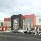 Proposed new stadium for Hastings United FC. SUS-220317-130314001