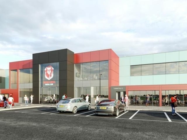 Proposed new stadium for Hastings United FC. SUS-220317-130314001