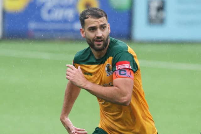 Captain Jack Brivio is expected to miss Horsham's trip to Wingate & Finchley with a quad injury sustained in the warm-up before Brighton. Picture by Derek Martin Photography and Art
